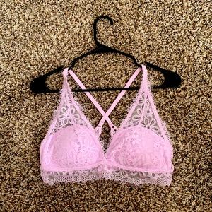 Cute lilac lace bralette
